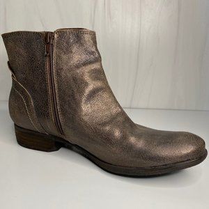 Metallic Tiltoa Vera Pelle Leather Ankle Boots